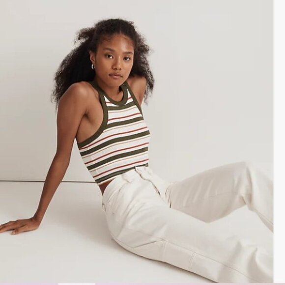 Variegated Rib Crop Tank in Stripe - Madewell - Small - Picture 3 of 9